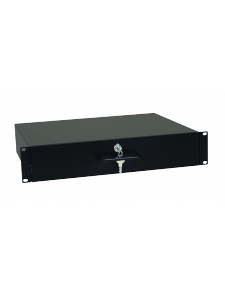 19" rack sertar with lock, 2U