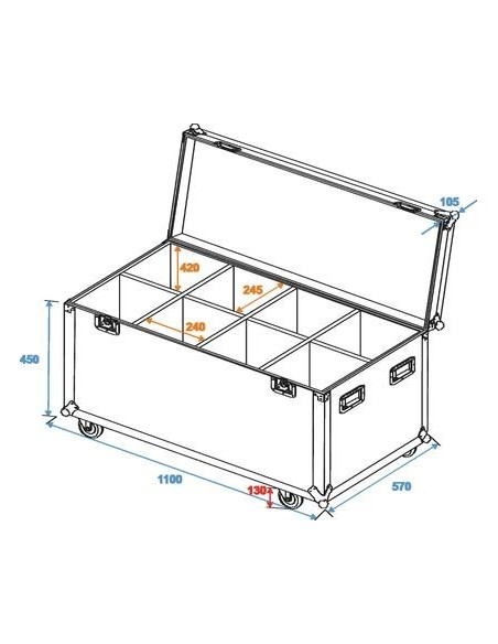 Case pentru 8x PAR-64/ML-56