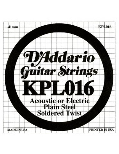 Coarda Chitara Electrica D'Addario KPL016 .016