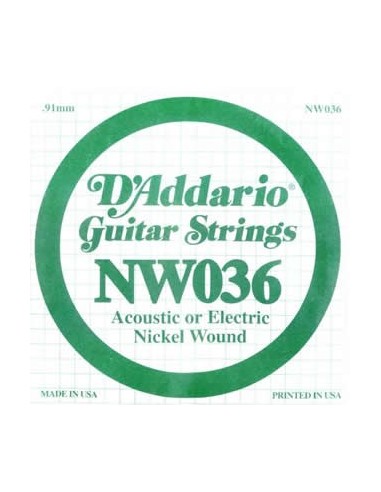 Coarda Chitara Electrica D'addario NW036