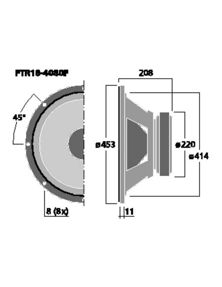 Difuzor Celestion FTR18-4080F