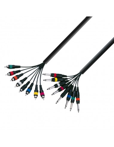 Multicore AdamHall 8xRCA(tata) - 8xJACK(tata) 3m