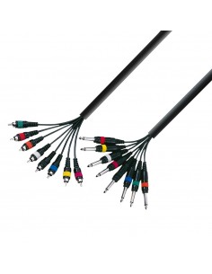 Multicore AdamHall 8xRCA(tata) - 8xJACK(tata) 5m