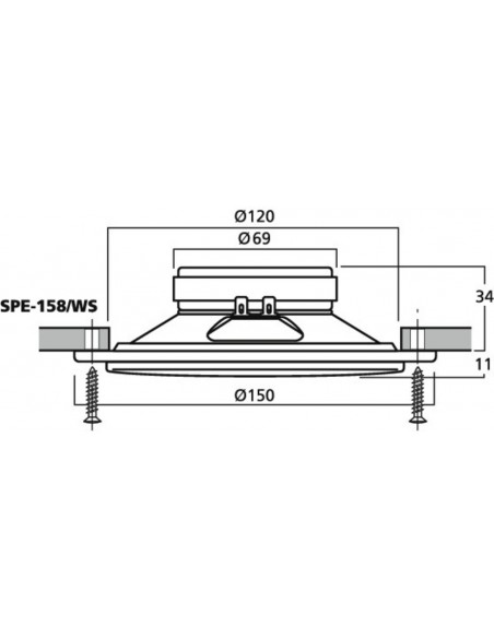 Monacor SPE-158/WS