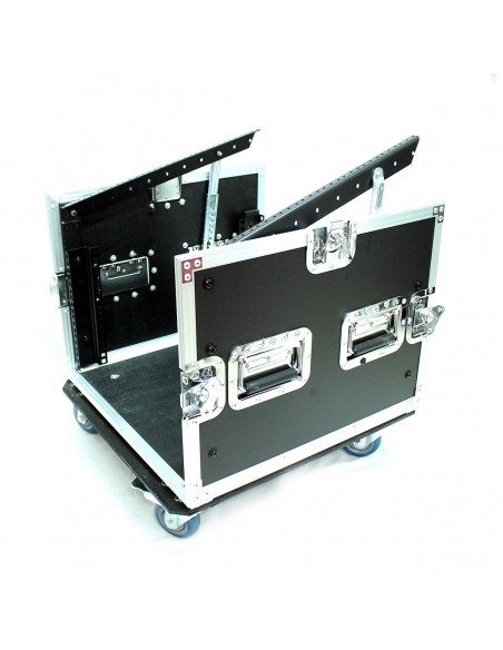 Rack combo mixer 19" 8U cu roti