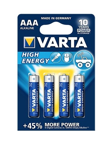 Varta HIGH ENERGY AAA LR3 blister de 4 buc