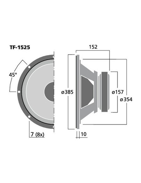 Difuzor Bass Celestion TF-1525