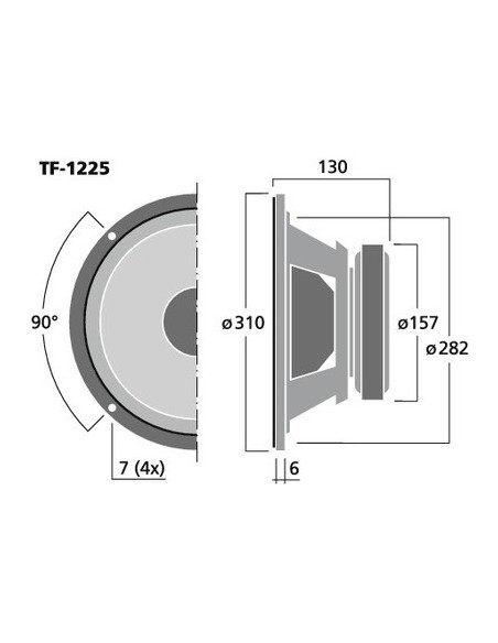 Difuzor Bass Celestion TF-1225