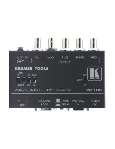 KRAMER, interfață PC standard, IN: HD-15 | OUT: 5xBNC + HD-15 (Buclă)