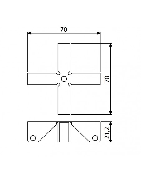 Cruce compartimentare Adam Hall 4291