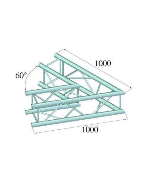 ALUTRUSS QUADLOCK 6082C-20 2-Way Corner 60°