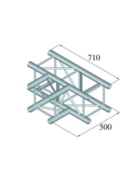 ALUTRUSS QUADLOCK 6082T-35 3-Way T-Piece