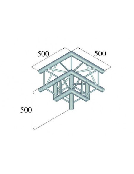 ALUTRUSS QUADLOCK 6082L-30 3-Way Corner 90°