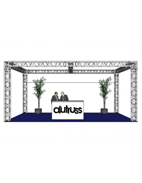 ALUTRUSS Set de cadre QUADLOCK 6082 dreptunghiular 7.71x4x3.5m (LxAxH)