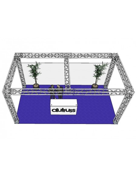 ALUTRUSS Set de cadre QUADLOCK 6082 dreptunghiular 7.71x4x3.5m (LxAxH)