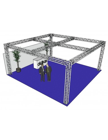 Stand schela ALUTRUSS QUADLOCK 6082 square 7.71x7.71x3.5m (WxDxH)