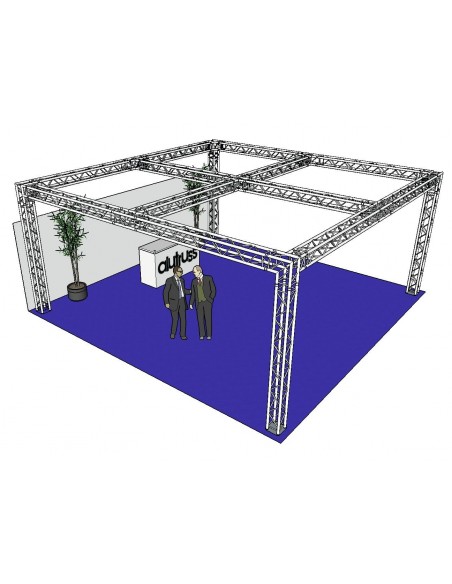 Stand schela ALUTRUSS QUADLOCK 6082 square 7.71x7.71x3.5m (WxDxH)