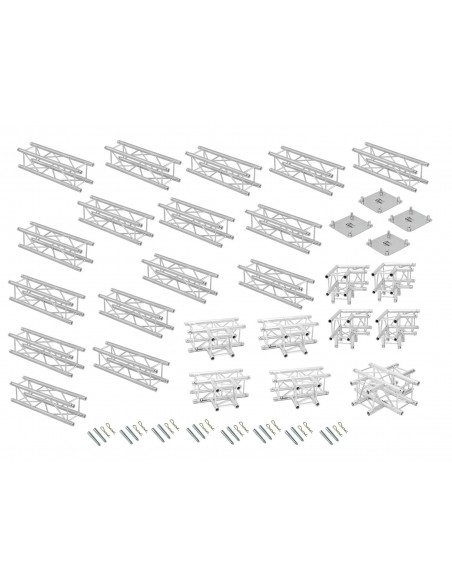 Stand schela ALUTRUSS QUADLOCK 6082 square 7.71x7.71x3.5m (WxDxH)