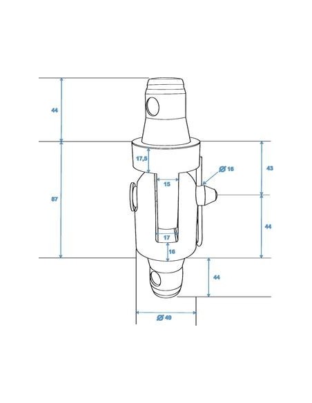 ALUTRUSS Tower hinge