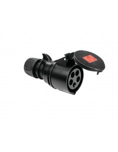 PC ELECTRIC CEE socket 32A 5p 6h black SHARK