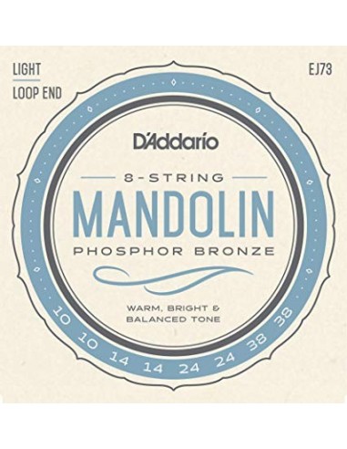 Corzi mandolina D'Addario EJ73 Phosphor Bronze