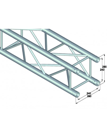 ALUTRUSS QUADLOCK 6082-2000 4-Way Cross Beam