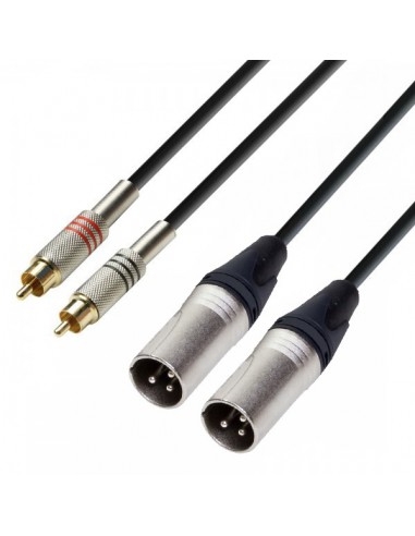 Cablu 2xRCA 2xXLR tata 3m AdamHall