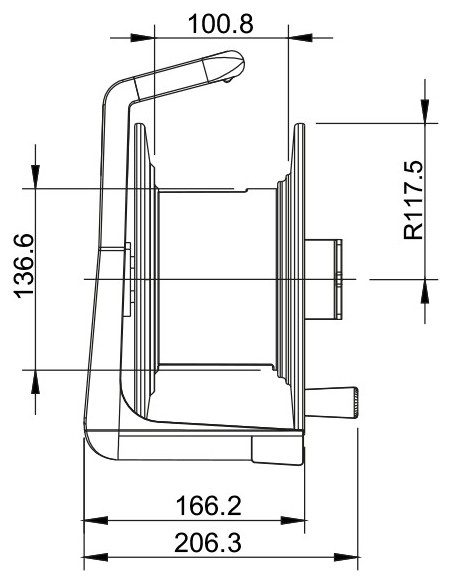 Rola pentru cabluri eXpertCable D235, diametru 235 mm 