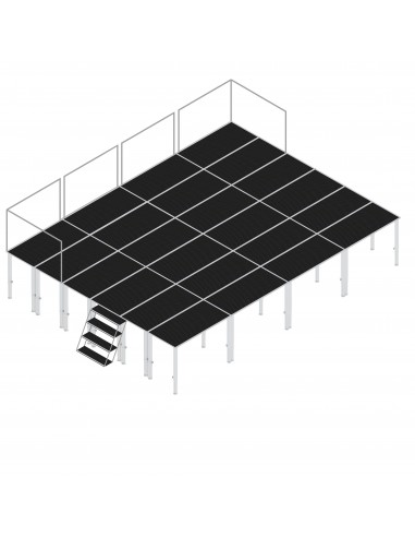 Podium scena 8 m x 6 m cu balustrada...