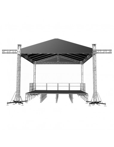 Scena mobila 8m x 6m x 7m cu podium