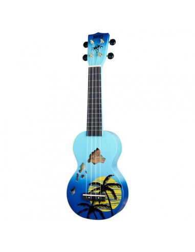 Mahalo Hawaii Blue Ukulele