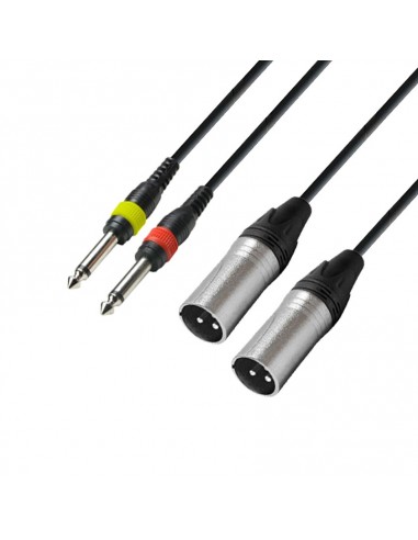 Cablu audio 2*jack 6.3mm - 2*XLR tata...