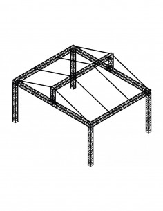 Scena aluminiu 8mx6mx6m cu...