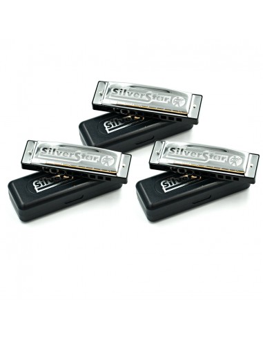 Set 3 muzicute Hohner Silver Star