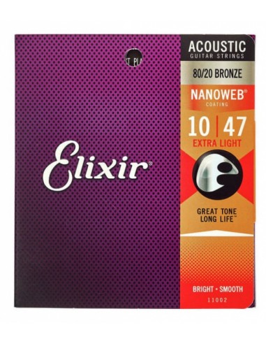 Elixir Nanoweb Acoustic 80/20 Extra...