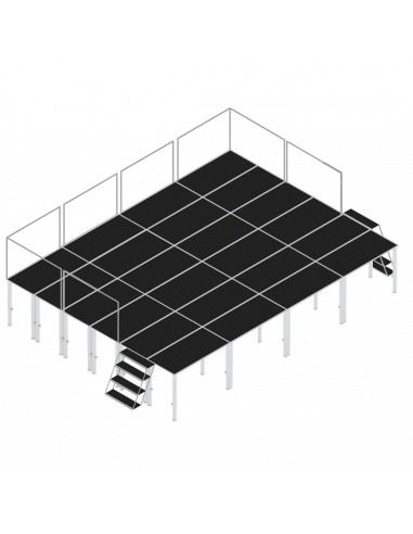 Podium scena 6 m x 8 m cu balustrada...