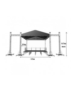 Scena mobila DSE 12 m x 10m x 8.5m