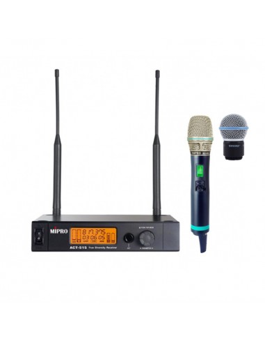 Mipro ACT-515 UHF + ACT 500H Beta58 +...