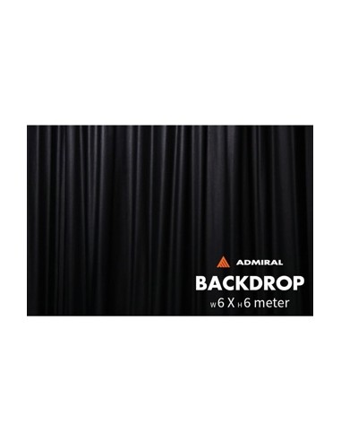 BACKDROP 320 G/M² 6M WIDTH X 6M H BLACK