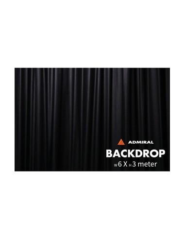 BACKDROP 320 G/M² 6M WIDTH X 3M H BLACK