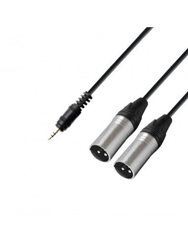 Cablu Jack 3.5mm x 2XLR Tata 2,5m