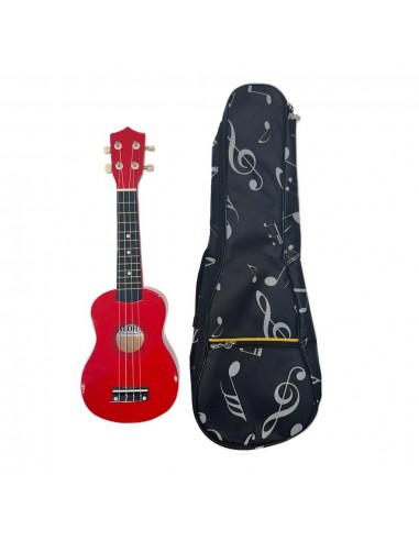 Set Ukulele Aloha Rosu