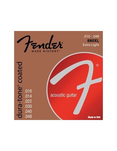 Corzi chitara acustica Fender 880XL Coated 80/20 Bronze 10-48