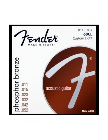 Corzi chitara acustica Fender 60CL Phosphor Bronze 11-52