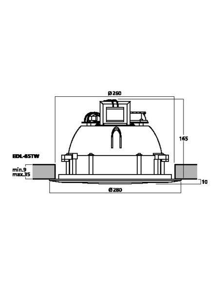 Difuzor Tavan Monacor EDL-65TW