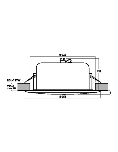 Difuzor Tavan Monacor EDL-11TW