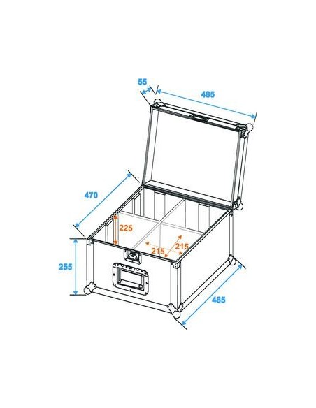 Transport Case pentru 4x PAR-56 Spot