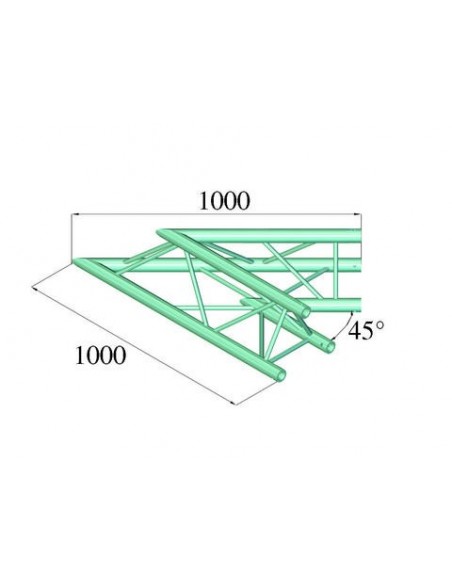 ALUTRUSS TRILOCK 6082AC-19 - Unghi 45°