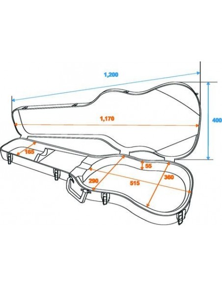 Dimavery Case ABS Bass