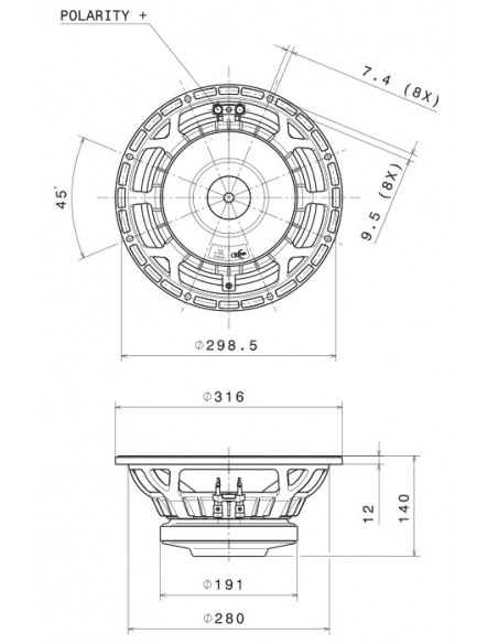 DIFUZOR FAITALPRO 12FH510